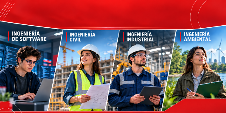 Jóvenes profesionales de Ingeniería de Software, Civil, Industrial y Ambiental