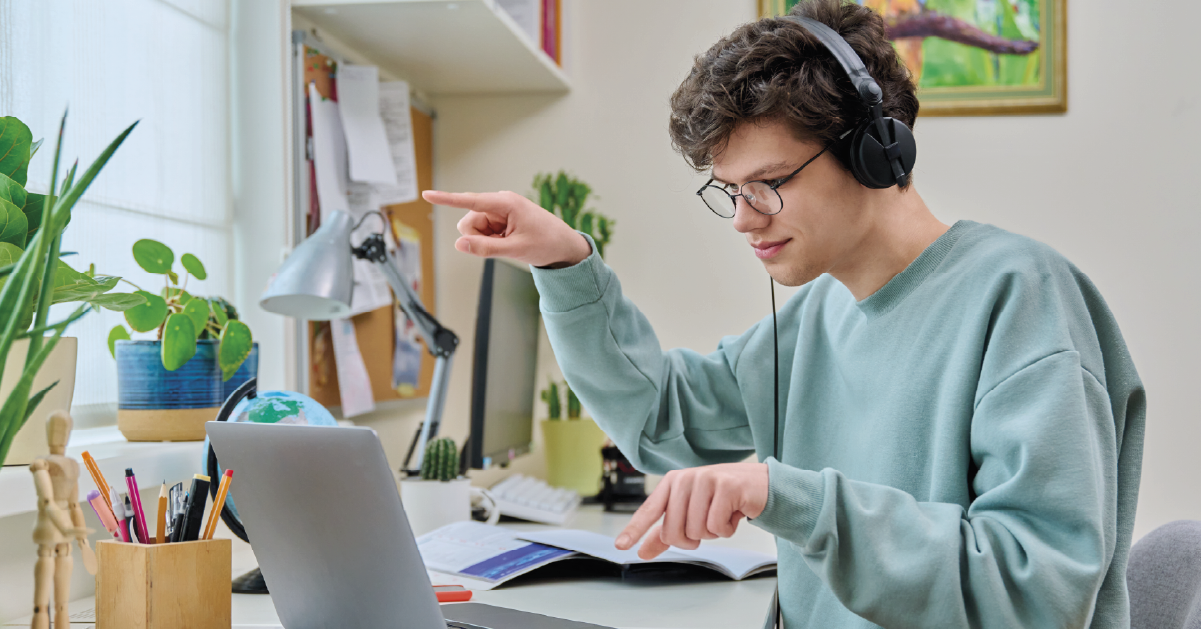 Estudiante con estrés académico
